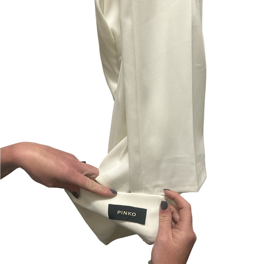 Pinko Elegant White Trousers